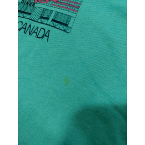 Vintage Zak's Diner T Shirt Ottawa Canada Restaurant XL 80s 90s Single Stitch - Picture 4 of 4